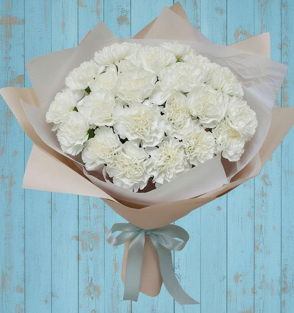 Букет цветов из: Гвоздики в Прогресс