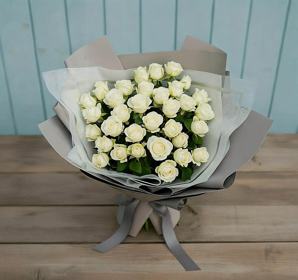 Букет Белоснежная нежность в Прогресс