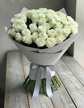 Букет 35 Белых роз в Прогресс