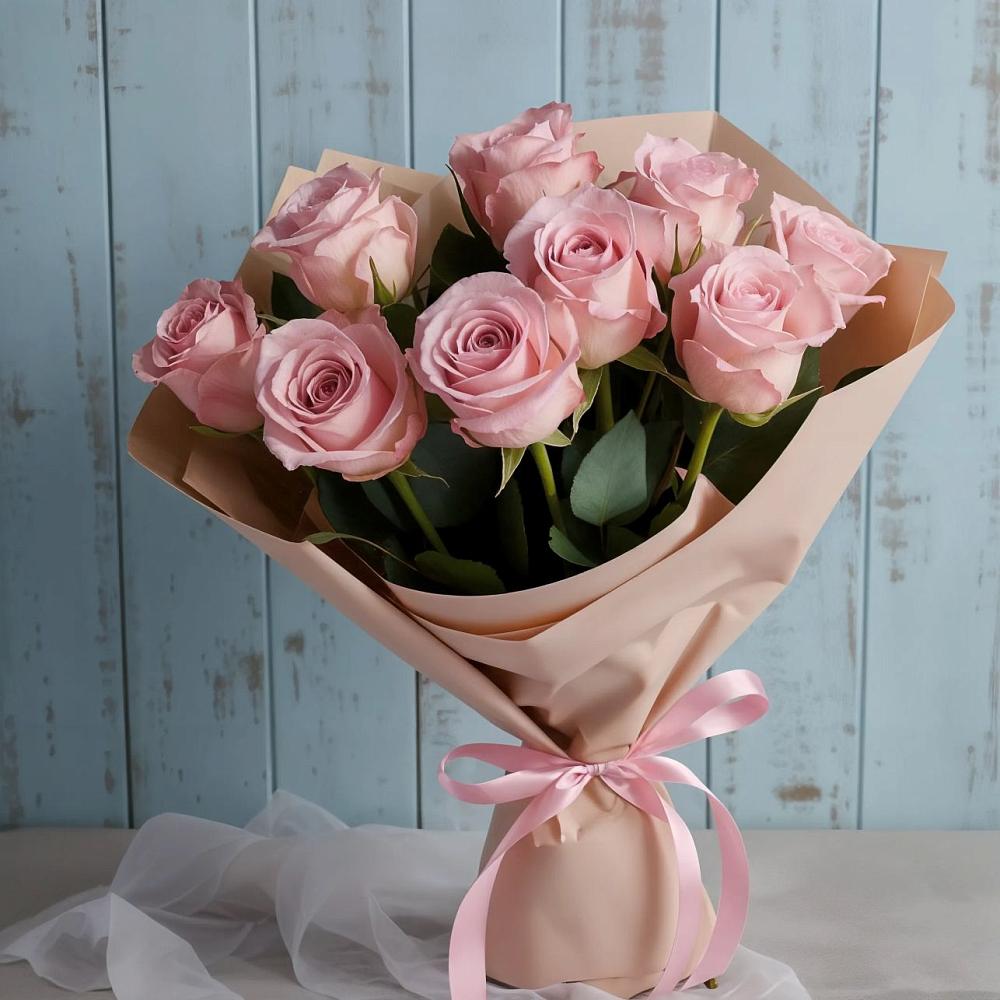 Букет цветов из: Розы в Прогресс