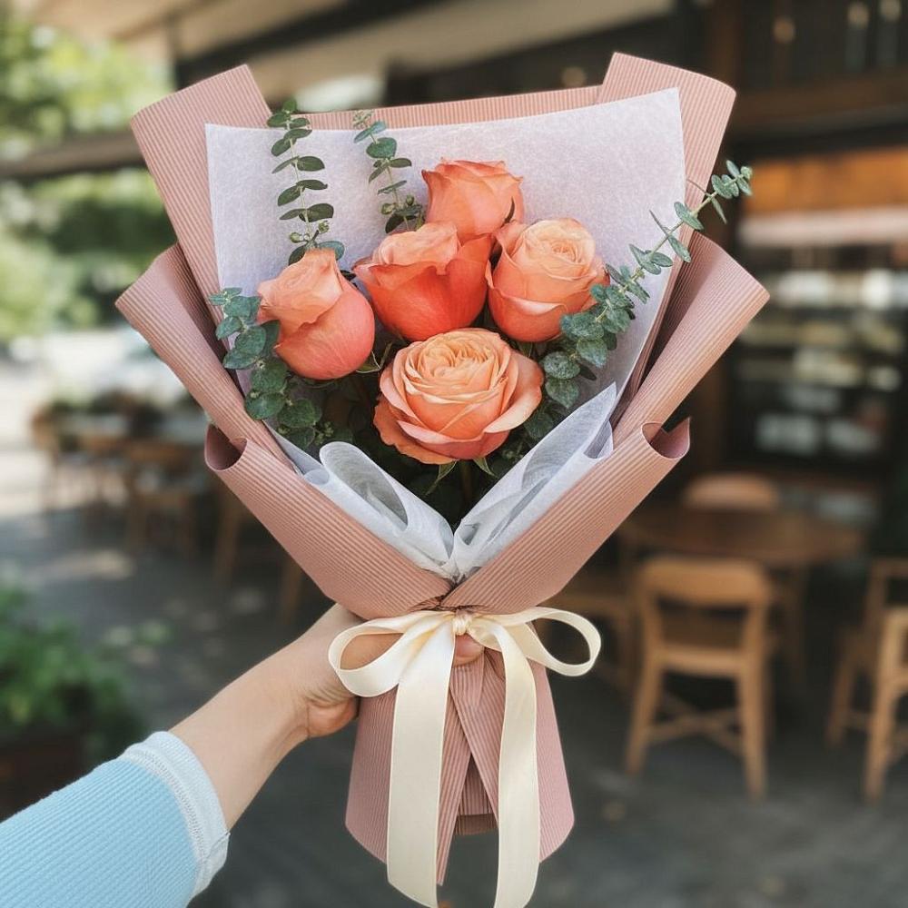 Букет цветов из: Розы в Прогресс