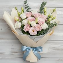 Букет цветов из:  Лизиантусы в Прогресс
