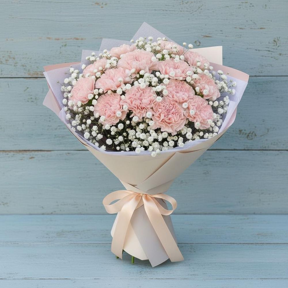 Букет цветов из: Гвоздики в Прогресс