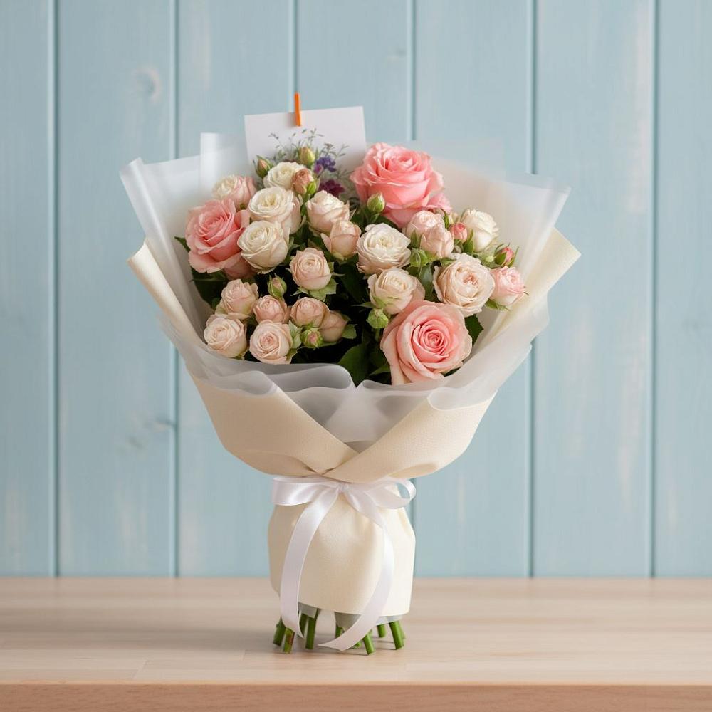 Букет цветов из: Розы в Прогресс