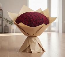 Букет 101 Красная роза в Прогресс