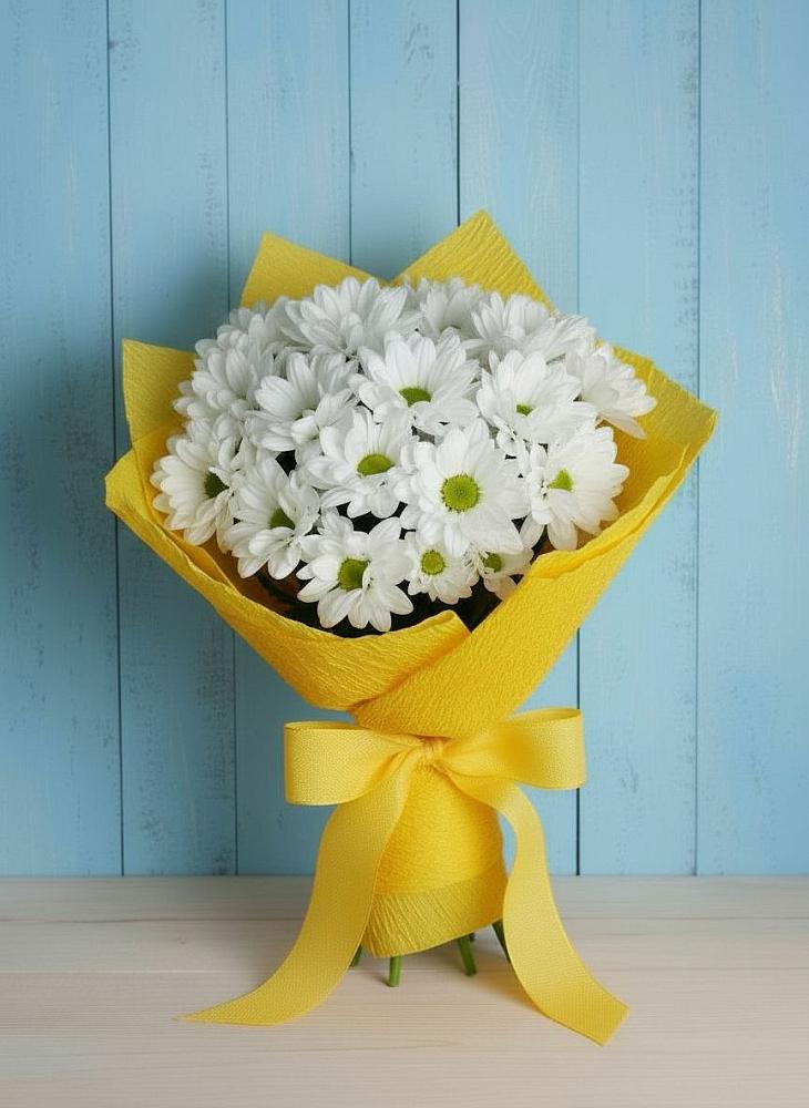 Букет цветов из: Хризантемы в Прогресс