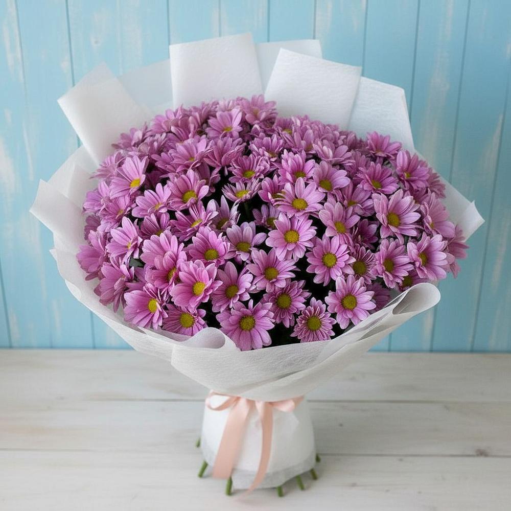 Букет цветов из: Хризантемы в Прогресс