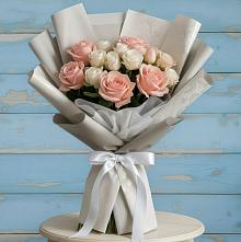 Букет цветов из:  Розы в Прогресс