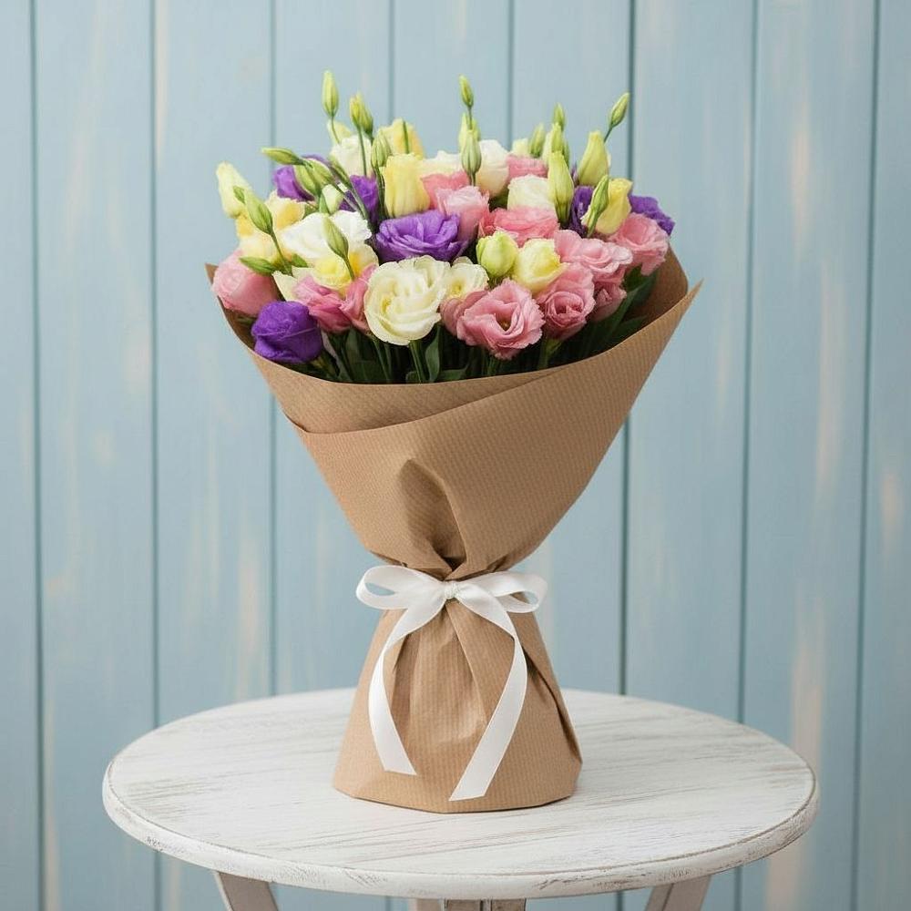 Букет цветов из: Лизиантусы в Прогресс