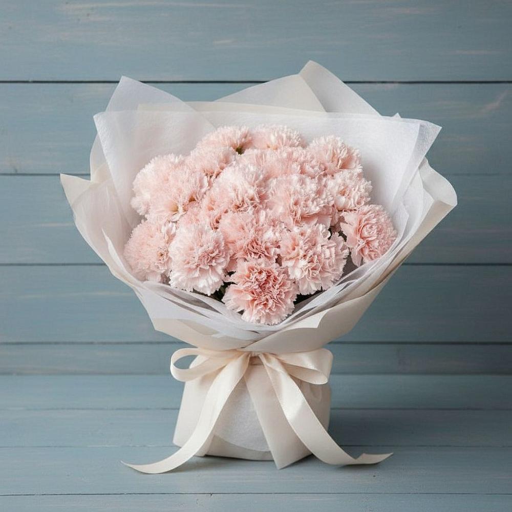 Букет цветов из: Гвоздики в Прогресс