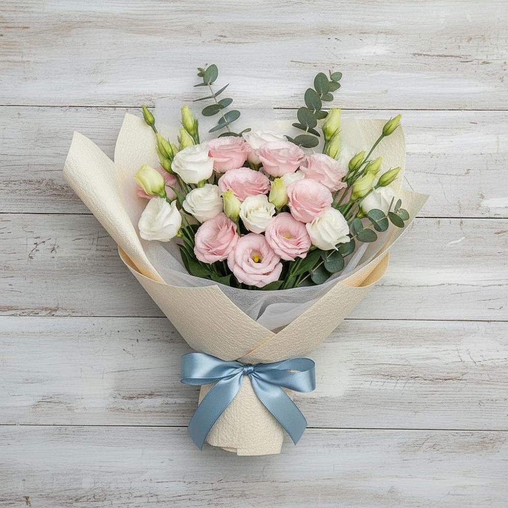 Букет цветов из: Лизиантусы в Прогресс